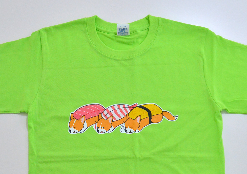 お寿司コーギーTシャツ_d0102523_14082953.jpg