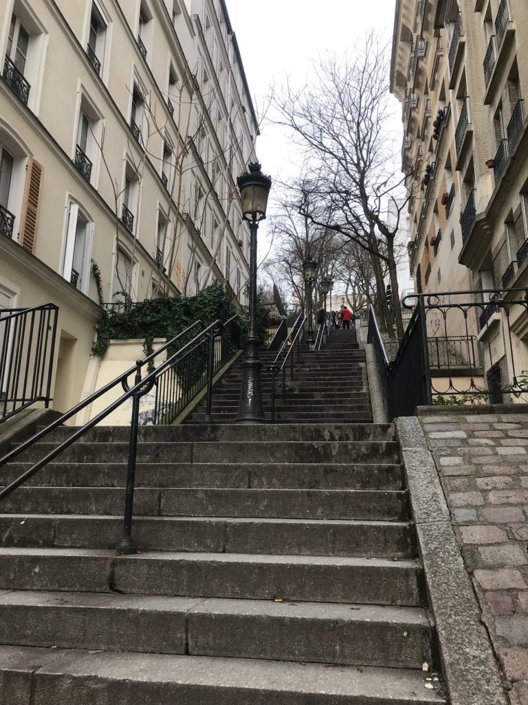 Paris モンマルトルの階段 ～ Les escaliers de Montmartre, Paris