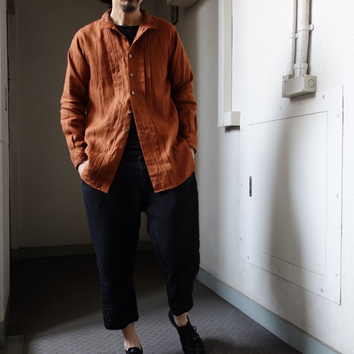 7月の製作 / french victorians heavylinen shirt / 別注品_e0130546_18200597.jpg