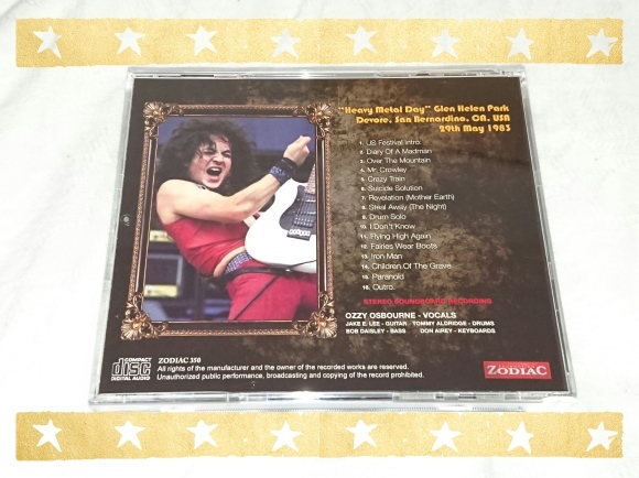 4/27宣言下20日目(休日10日目) OZZY OZBOURNE / US FESTIVAL\'83 THE COMPLETE SOUNDBOARD_b0042308_01133261.jpg