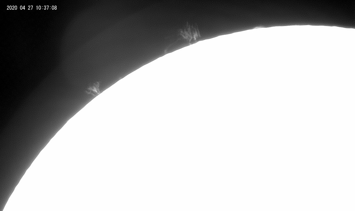 4月27日の太陽 久しぶりの黒点_e0174091_16571426.jpg