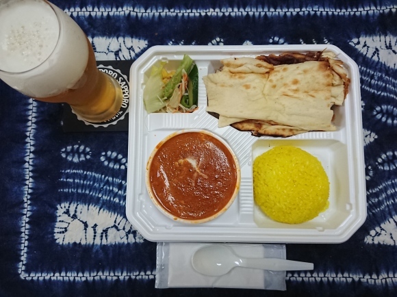 4/28 テイクアウトで地元飲食店を支援 サンガム豊田店 バターチキンカレー中辛弁当¥790_b0042308_20161882.jpg