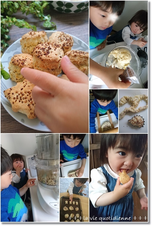 【レシピ】香ばし蕎麦茶のスコーンと王子のビックリな行動と発言!_a0348473_01562507.jpg