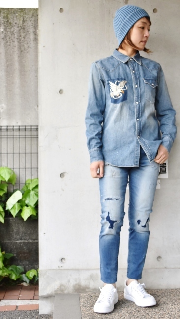 DENIM Western SHIRTS スカ刺繍★_d0152280_12344539.jpg