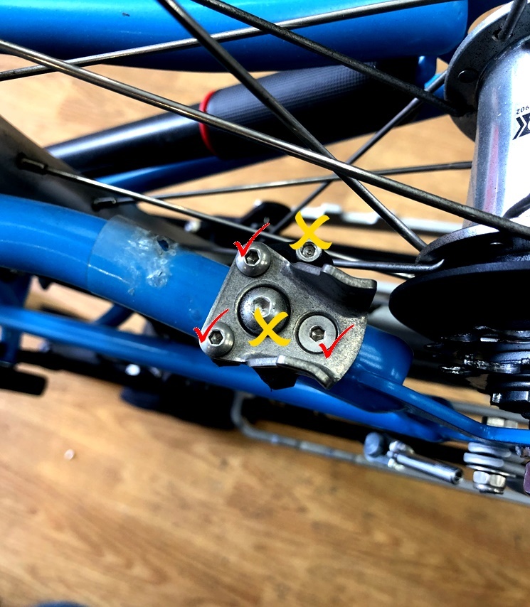 BROMPTON RIDEAチェーンテンショナー RIDEAイージーホイール交換