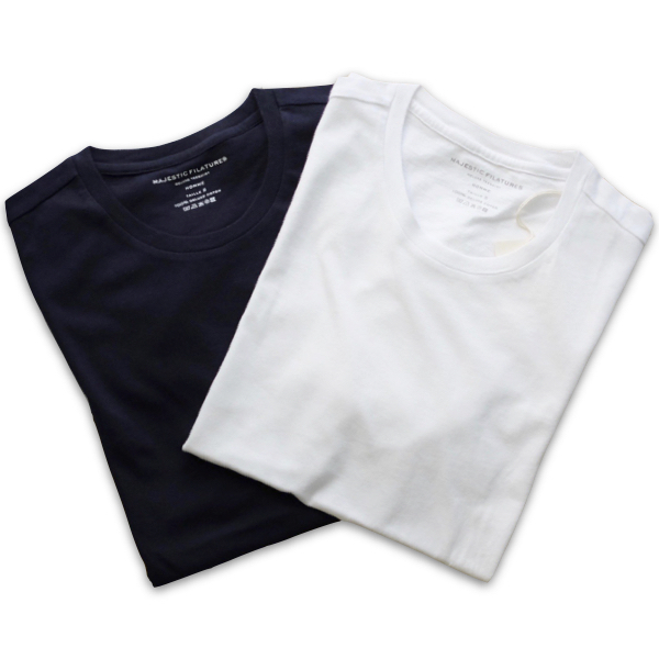 Majestic Filatures マジェスティック・フィラチュール \"deluxe cotton\" デラックスコットン Tシャツ_c0118375_22090053.jpeg