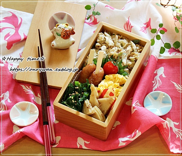 鯛めし弁当と天使のトマトの苗♪_f0348032_16472924.jpg