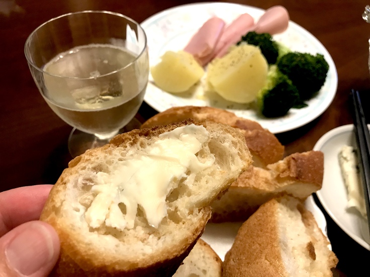 ホワイトアスパラガスに溶かしバター♪_c0212604_1756846.jpg