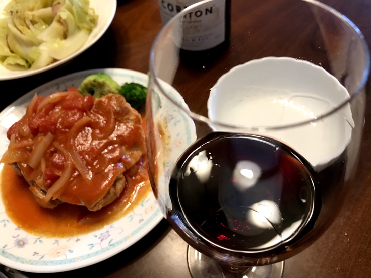 Le Corton 2003 & チキンのトマト煮 ♪_c0212604_11433735.jpg