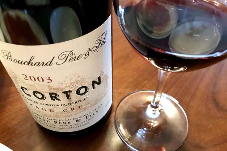 Le Corton 2003 & チキンのトマト煮 ♪_c0212604_1143915.jpg