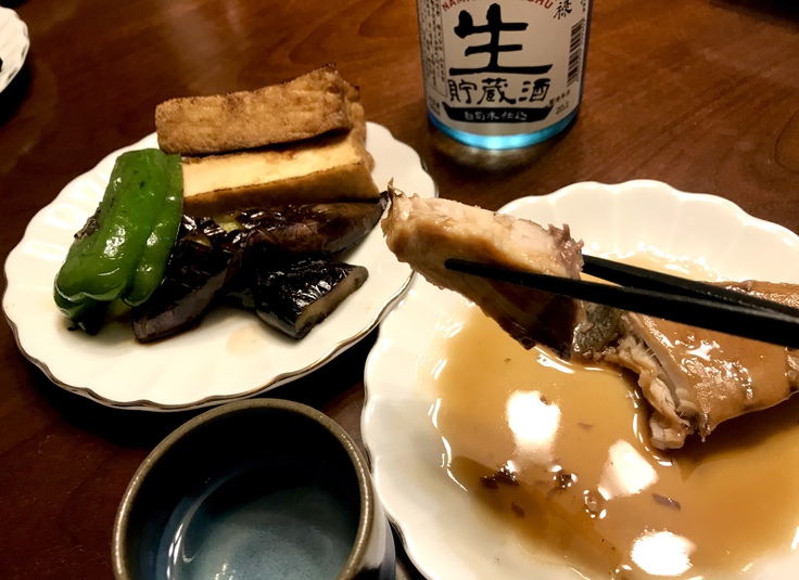 夕ごはんは ブリの照り焼きや 春雨サラダ。_c0212604_18143226.jpg