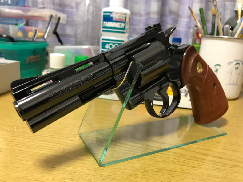 タナカ コルトパイソン スチールフィニッシュ 4インチ HW R タナカ コルトパイソン スチールフィニッシュ 4インチ HW R