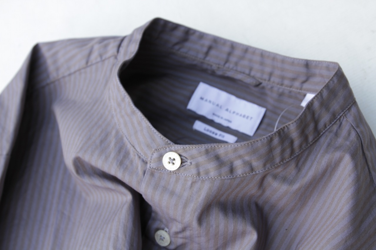 ■O/D STRIPE LOOSE FIT BC SHIRTS /Manual Alphabet_b0139233_17120276.jpg