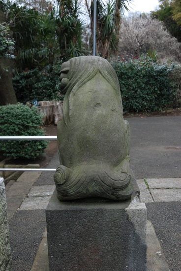 　　八杉神社の狛犬さん　その２。　　_c0150974_11581893.jpg