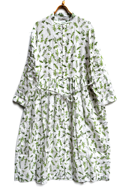 フローラルパターンリネンドレス / ichi antiquités_d0193211_13391210.jpg
