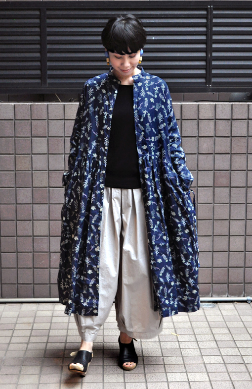 フローラルパターンリネンドレス / ichi antiquités_d0193211_13415722.jpg