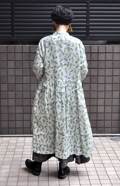 フローラルパターンリネンドレス / ichi antiquités_d0193211_13423259.jpg