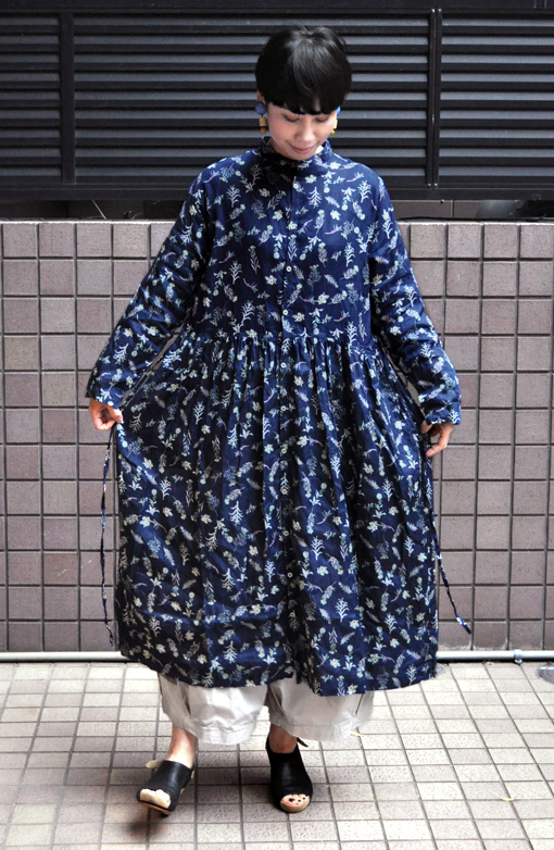 フローラルパターンリネンドレス / ichi antiquités_d0193211_13431786.jpg