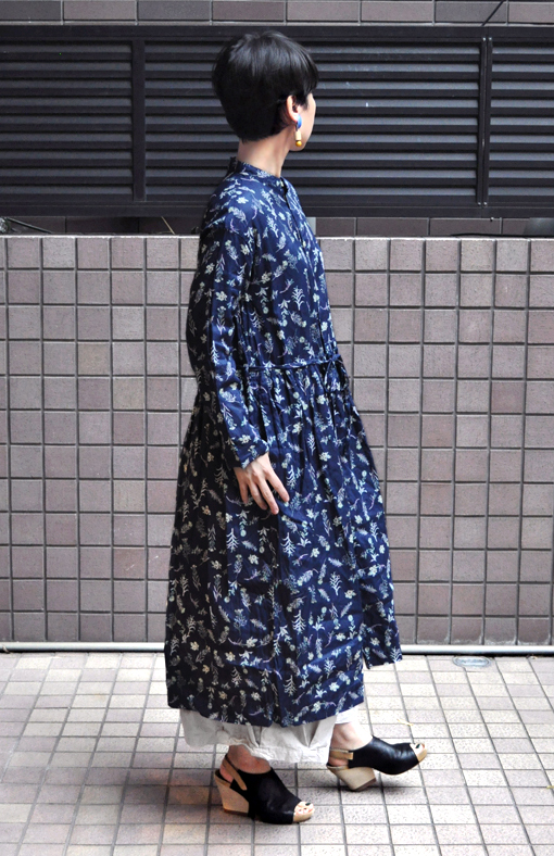 フローラルパターンリネンドレス / ichi antiquités_d0193211_1343316.jpg