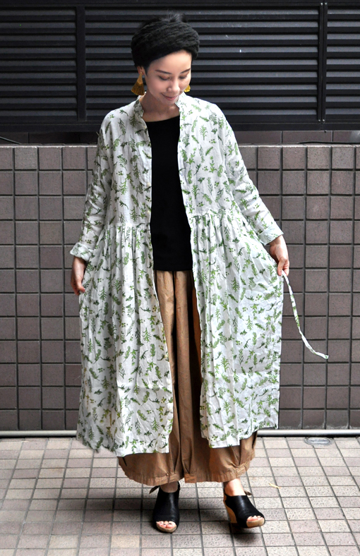 フローラルパターンリネンドレス / ichi antiquités_d0193211_1343339.jpg