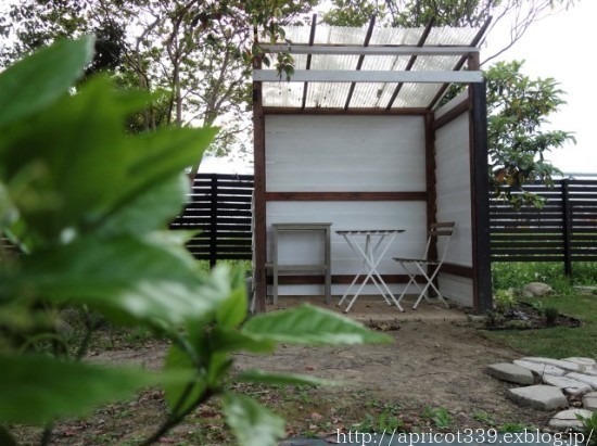 晩春の庭しごと DIYで小屋に置く棚づくり2_c0293787_16183594.jpg