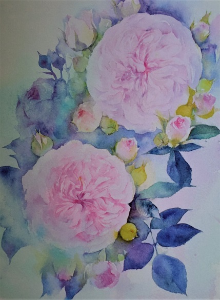 日本画家 木下美香さんのカレンダー5月の画 バラとハーブのある暮らし Salon De Roses 日本画家 木下美香さんのカレンダー5月の画 バラとハーブのある暮らし Salon De Roses