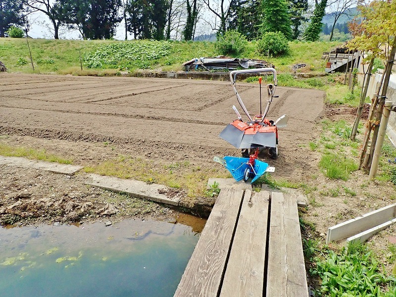 兼業農家の家庭菜園では\"畝立て作業\"でした_c0336902_19060265.jpg