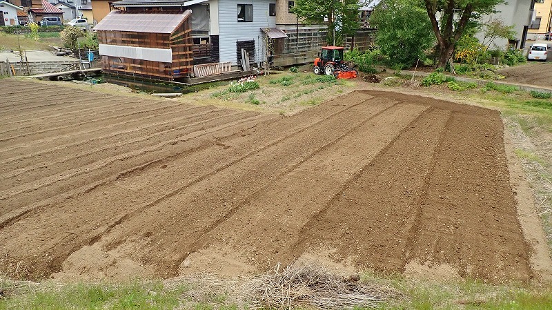兼業農家の家庭菜園では\"畝立て作業\"でした_c0336902_19062632.jpg
