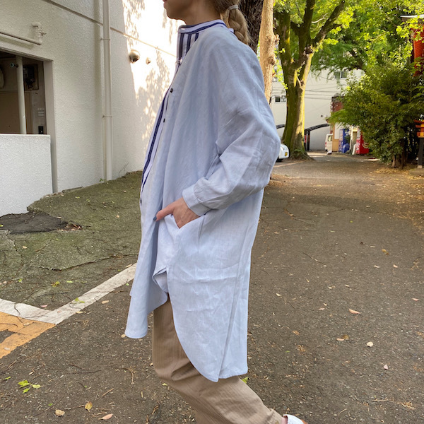 爽やかな羽織とガーデナーパンツの関係性_d0364239_19311945.jpg