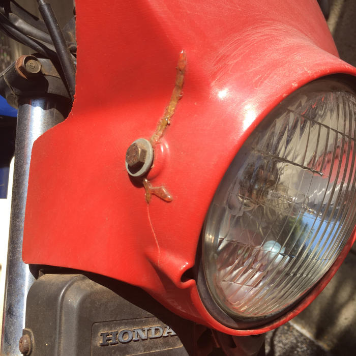 HONDA XL パリダカール トリコロール樹脂製タンク HONDA XL パリダカール トリコロール樹脂製タンク - メルカリ