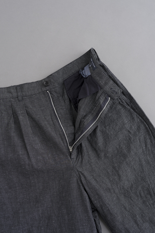COMME des GARCONS HOMME C/N/L 2Tuck Cropped Pants (Charcoal) : un