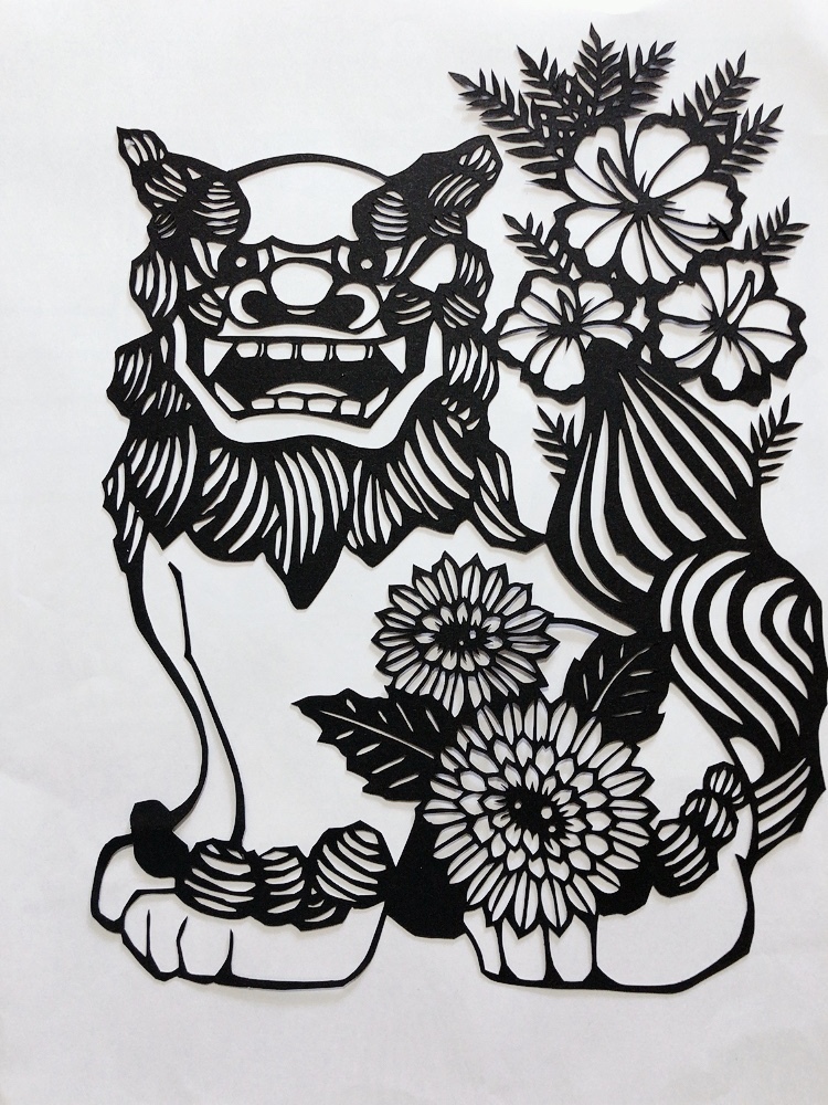 切り絵 シーサー 私的日常生活
