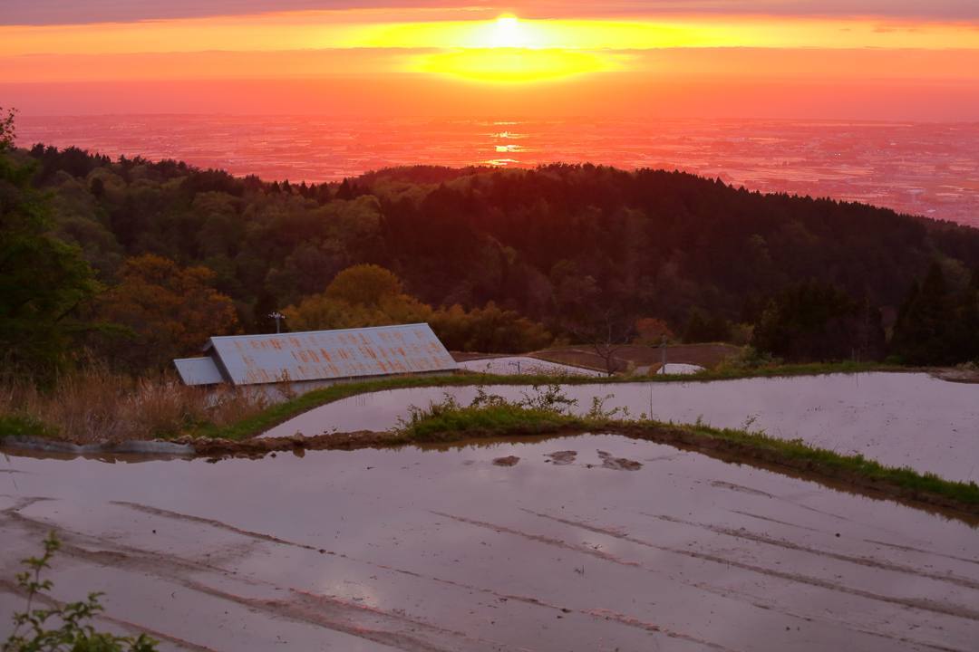棚田の夕焼け 5/6_e0403850_20155297.jpg