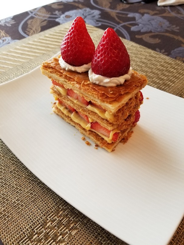 誕生日に手作りミルフィーユ Comfortable Home