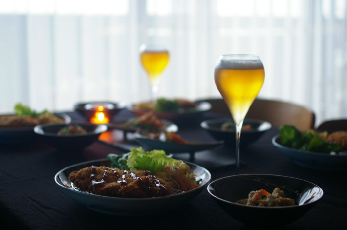 豚カツとほうれん草の白和え_d0327373_07083133.jpg