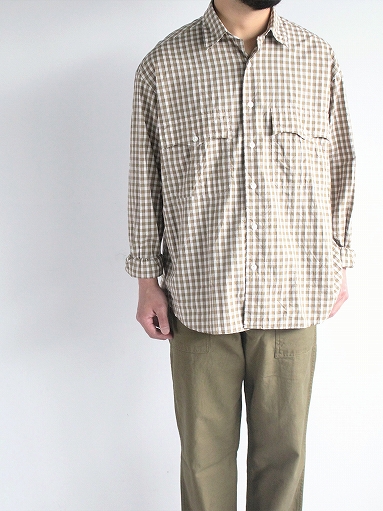 Porter Classic ROLL UP TRICOLOR GINGHAM CHECK SHIRT : 『Bumpkins