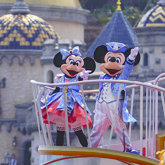 夢の世界へ 東京ディズニーシーの夕景 夜景 エーデルワイスphoto