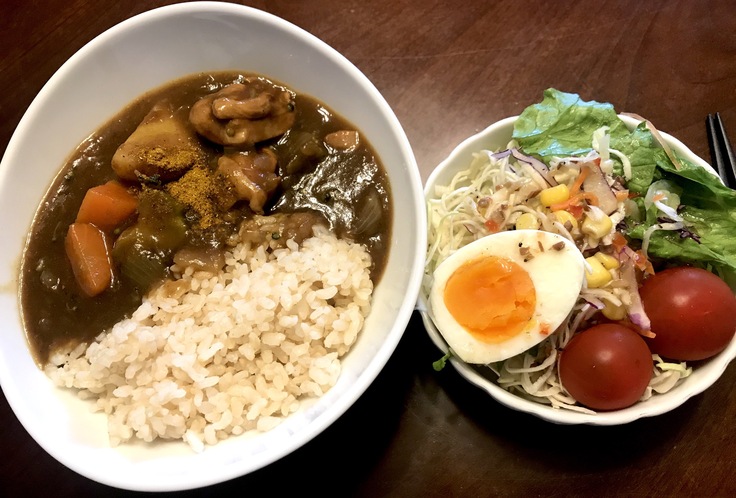 5/11月☆チキンカレー_c0212604_12224370.jpg