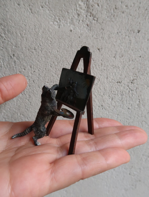 猫のヴィエナ ・ブロンズ(参考商品) : 満月アンティーク 猫のヴィエナ ・ブロンズ(参考商品) : 満月アンティーク