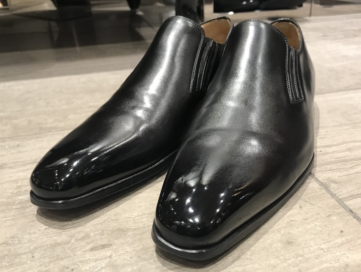 MURATA ORIGINAL9210777プレーントゥ鏡面本革黒26.5 MURATA ORIGINAL9210777プレーントゥ鏡面本革黒25.5 - メルカリ