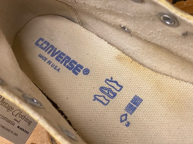 5月16日(土)大阪店オンラインストアシューズ&服飾雑貨入荷!!#1 80\'s~90\'s CONVERSE ALLSTAR MADE IN USA!!(マグネッツ大阪アメ村店)_c0078587_16030244.jpg