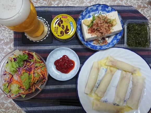 5/13夜勤明け 黒ラベル、ヤッホー僕ビール君ビール、宝焼酎黄金マイヤーレモネードレモンサワー、シャウエッセンブリトー、スパ王濃厚アラビアータ@自宅_b0042308_18235926.jpg
