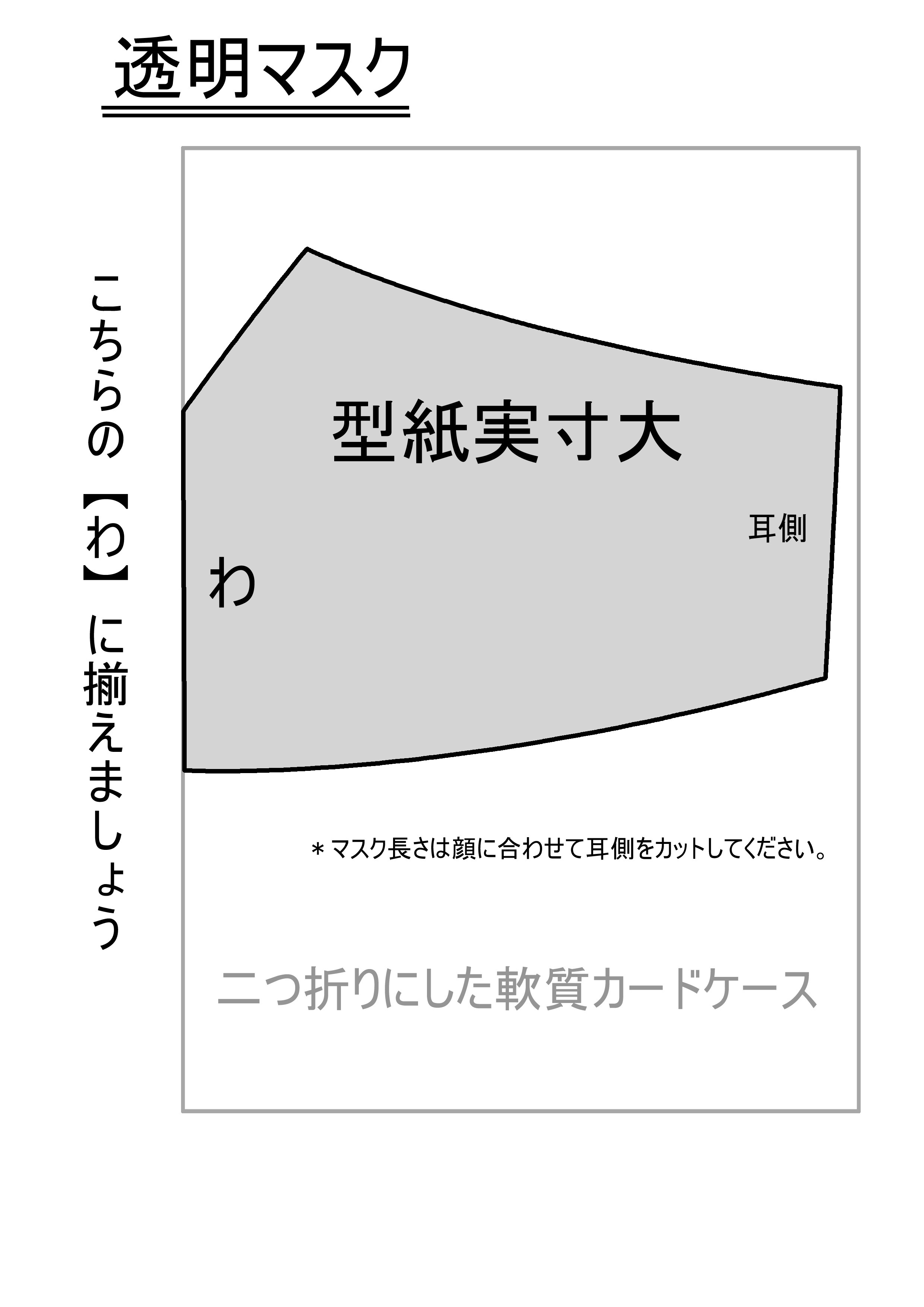 透明マスクとフェイスシールドつくりました 浜田市社会福祉協議会の活動紹介