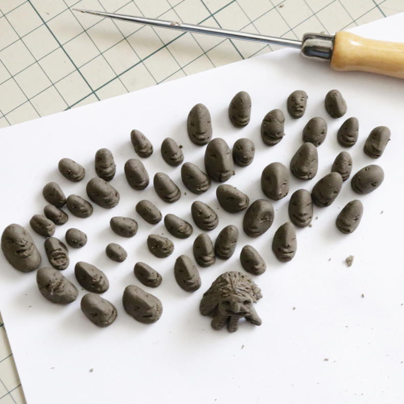 「置き土産」プロジェクト用に制作中の、豆粒サイズの陶芸作品_c0060143_10043878.jpg