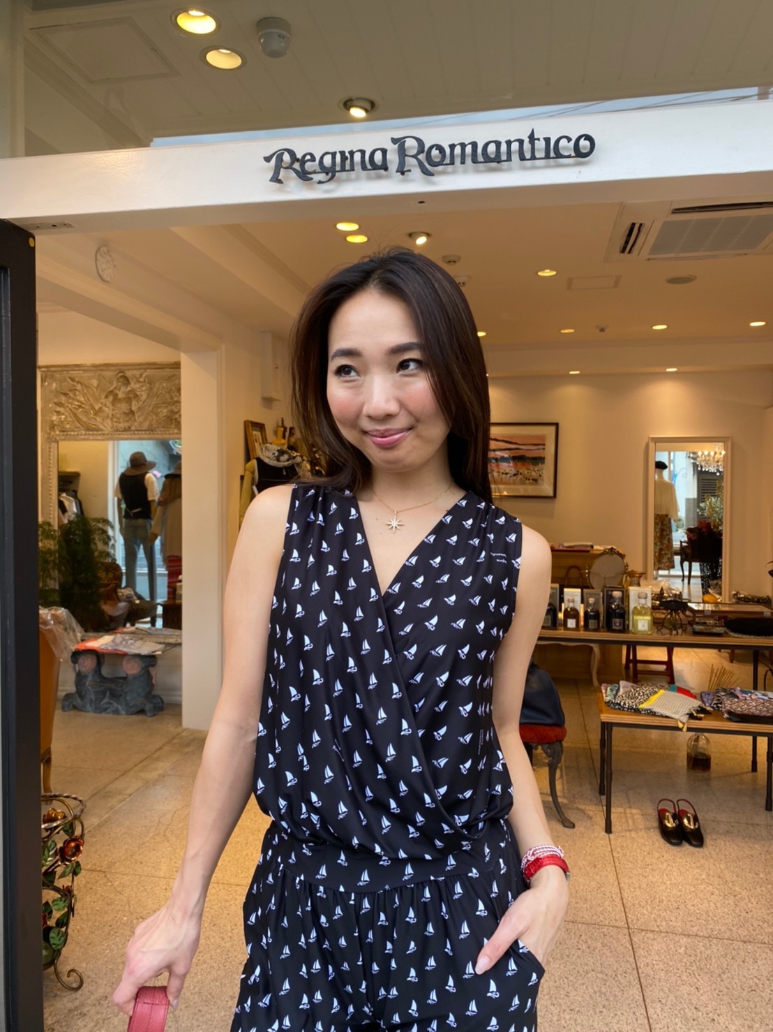 REGINA ROMANTICO ペガサス柄 ストレッチ オールインワン 夏 REGINA Summer Style ♡All-in-one!!! : REGINA ROMANTICO