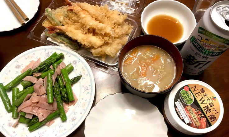 ランチは天ぷら☆オットが「てんや」からテイクアウト!_c0212604_13185340.jpg