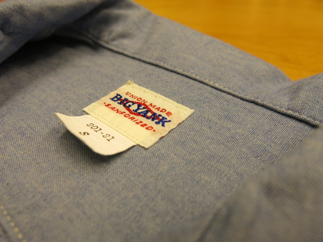 \"BIG YANK U54 QLS SHIRTS CHAMBRAY\"ってこんなこと。_c0140560_09594083.jpg
