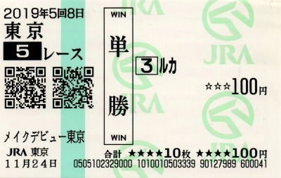 競馬コレクションー外れ馬券・記念馬券 : Turfに魅せられて