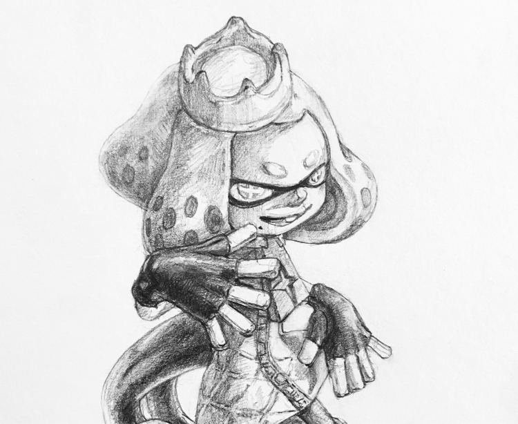 鉛筆デッサンに挑戦 #ヒメ : 本日も晴天なり ちょっとそこまで自転車で