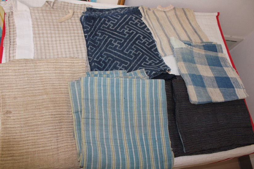 古布 木綿 麻 拡大図他 Japanese Antique Textile Enlarged view